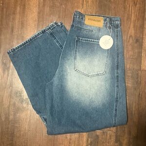 Stylish Blue Wide Leg Women's Jeans